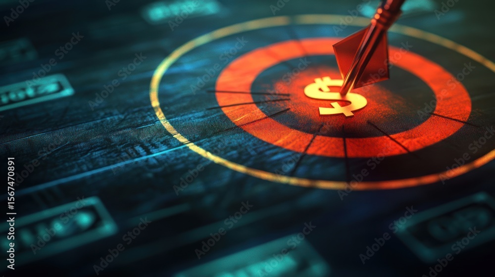 Obraz premium Targeting Financial Goals