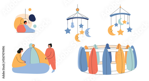 Creative and comforting nursery decor and playtime elements for happy babies and parents