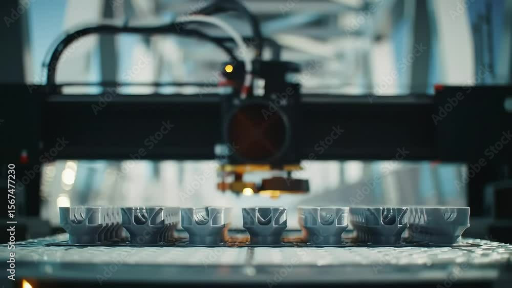 3D Printing in Action: High-Tech Manufacturing Close-Up 3D Printing in Action: High-Tech Manufacturing Close-Up