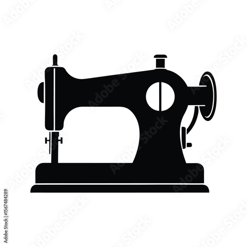 sewing machine isolated on white