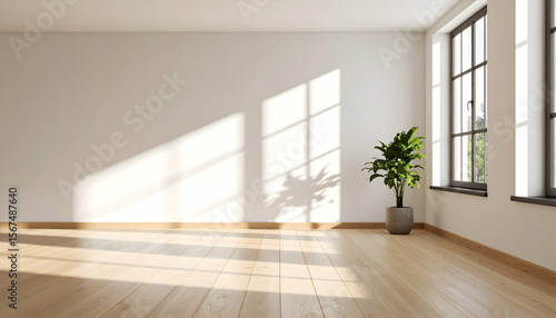 Wallpaper Mural Sunny Empty Room Interior Design. Torontodigital.ca