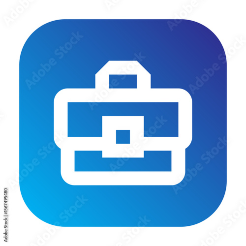 Icon depicting a briefcase, commonly used for business or work contexts.