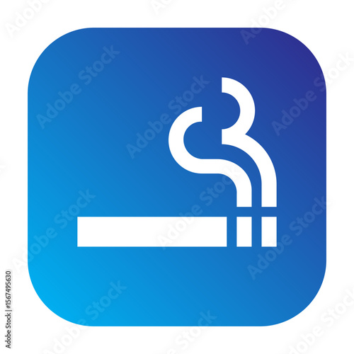 Smoking icon depicting a lit cigarette.