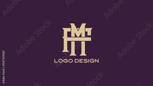 Bold FM Monogram Logo – Architectural Initials Design for Construction, Real Estate, or Engineering Firms