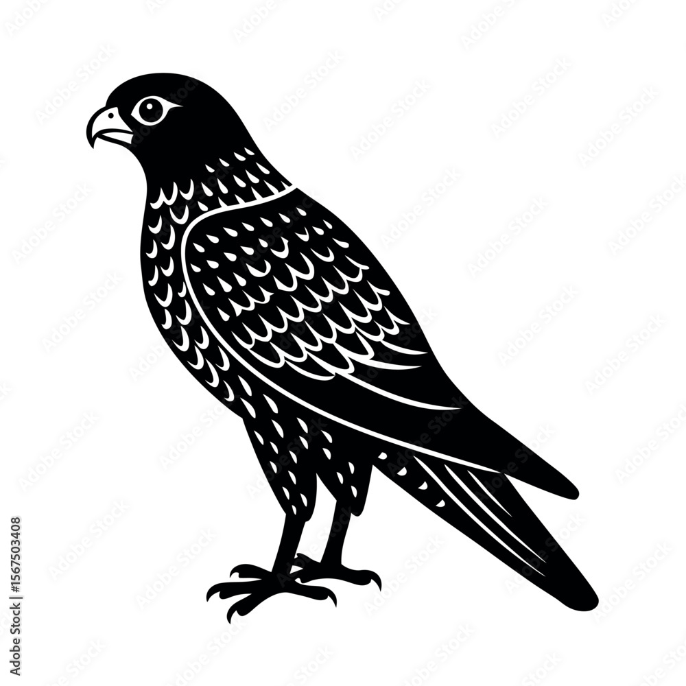 Fototapeta premium Montagu's Harrier Bird Vector Art