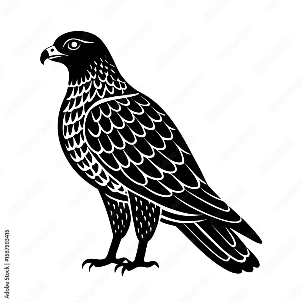 Fototapeta premium Oriental Honey Buzzard Flying Clipart