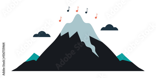 Mountain That Sings In Storms With Echoes Filling Air