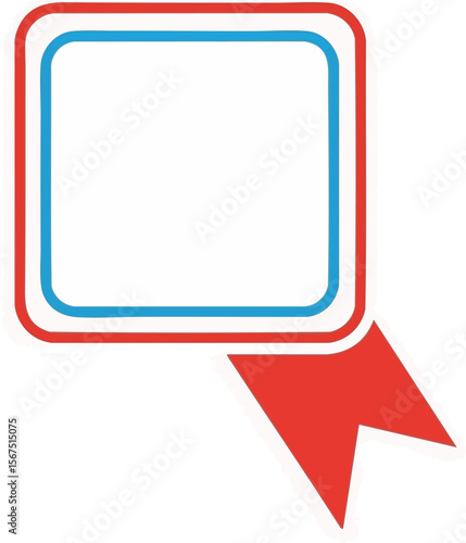 Ribbon Square Badge