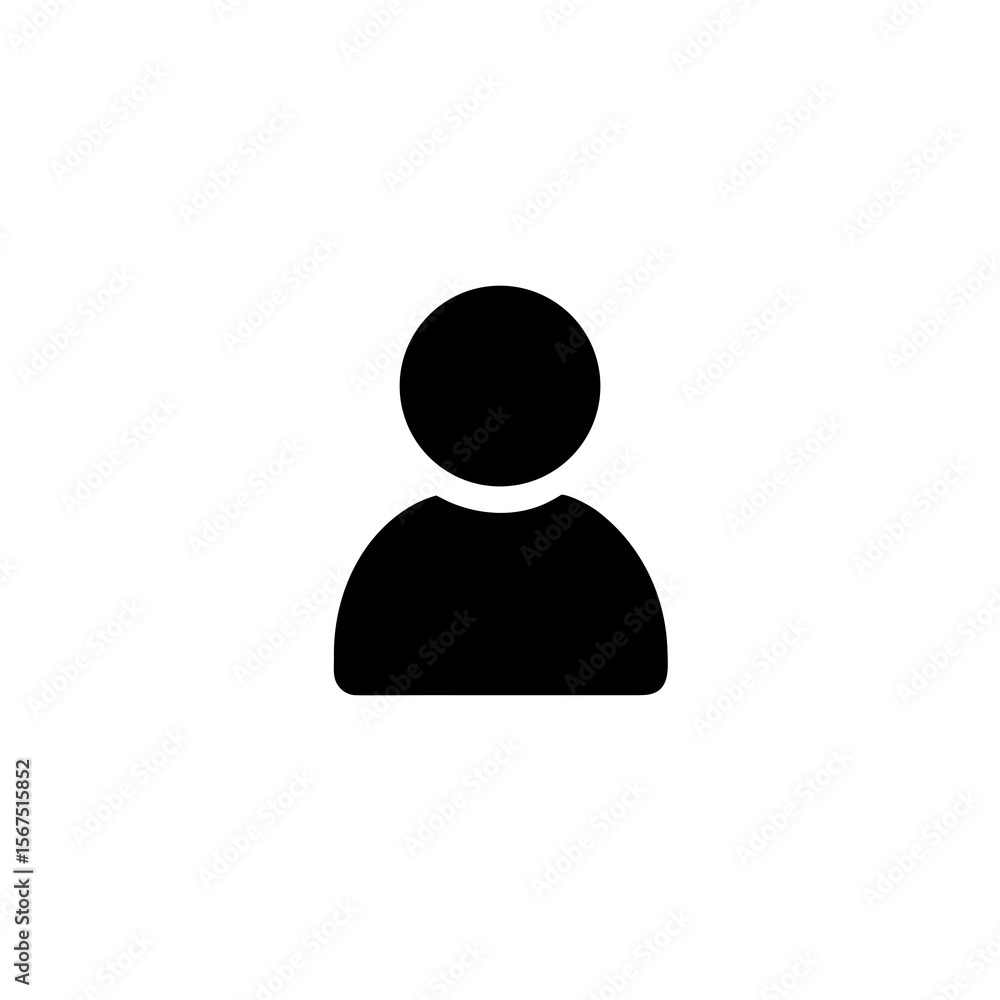 Black silhouette of a person icon user icon Black silhouette of a person icon user icon