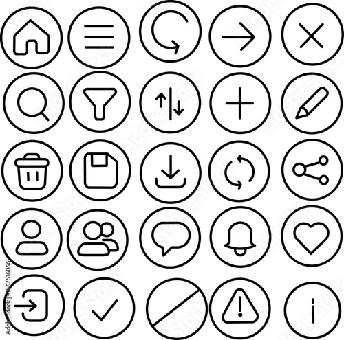 Set UI icon in sircle