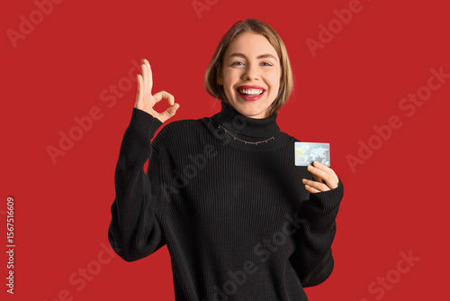 Young woman with credit car...