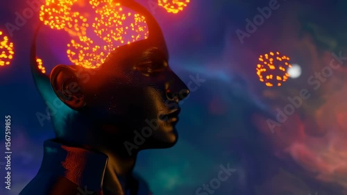 Exploring the Intersection of Consciousness and Creativity Through Vibrant Artistic Visualization Generative AI