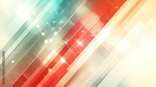 Abstract Geometric Composition with Diagonal Lines, Sparkling Li