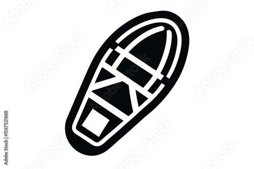 snow shoe vector icon