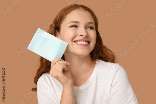 Beautiful young woman with ...