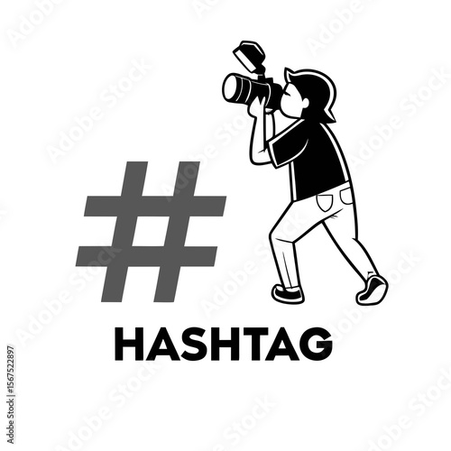 Photographer capturing a moment with a camera and flash photography
