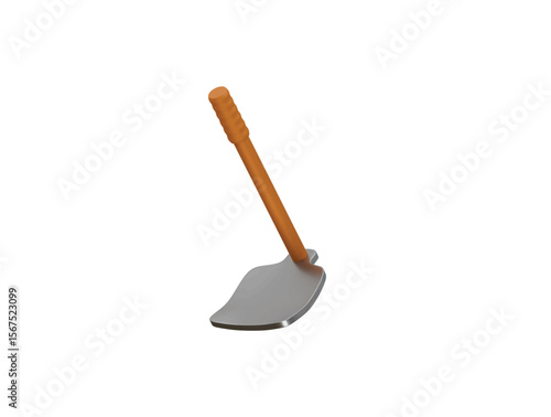 garden hoe icon 3d illustration render