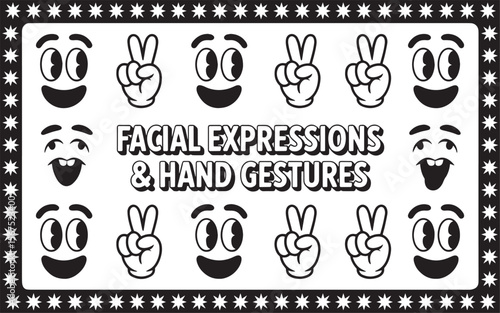 "Vintage Toon Hands & Faces Pack"

