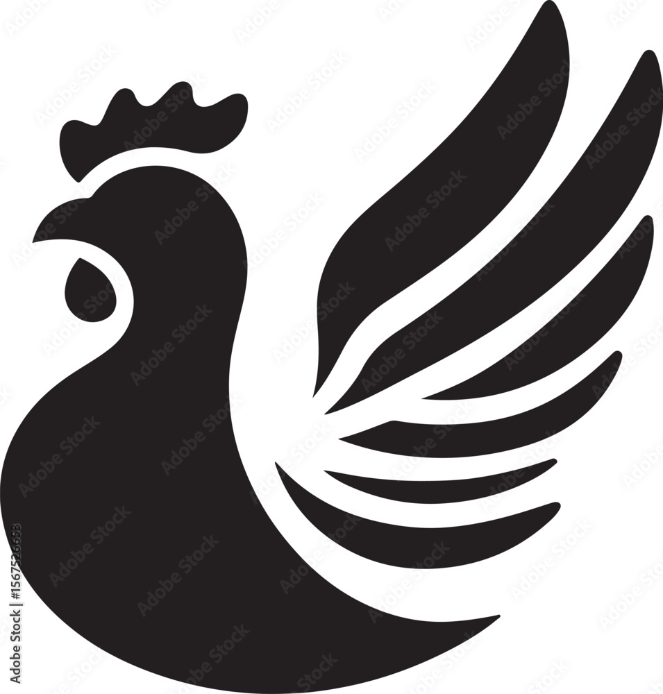 Obraz premium Farm Poultry Logo Vector