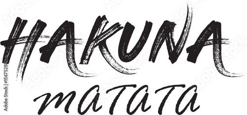 hakuna matata - no worries, vector, cool design for t-shirt
