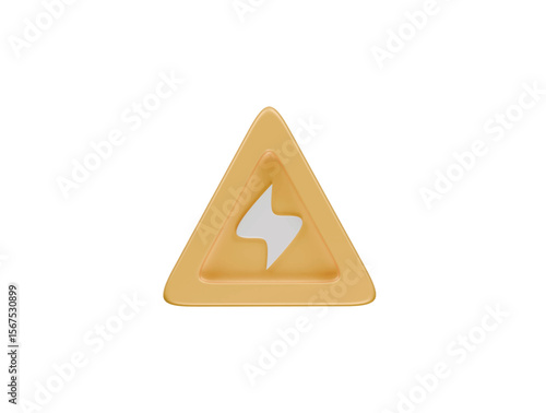 Free Download electricity sign icon 3d illustration render - GFXLoad