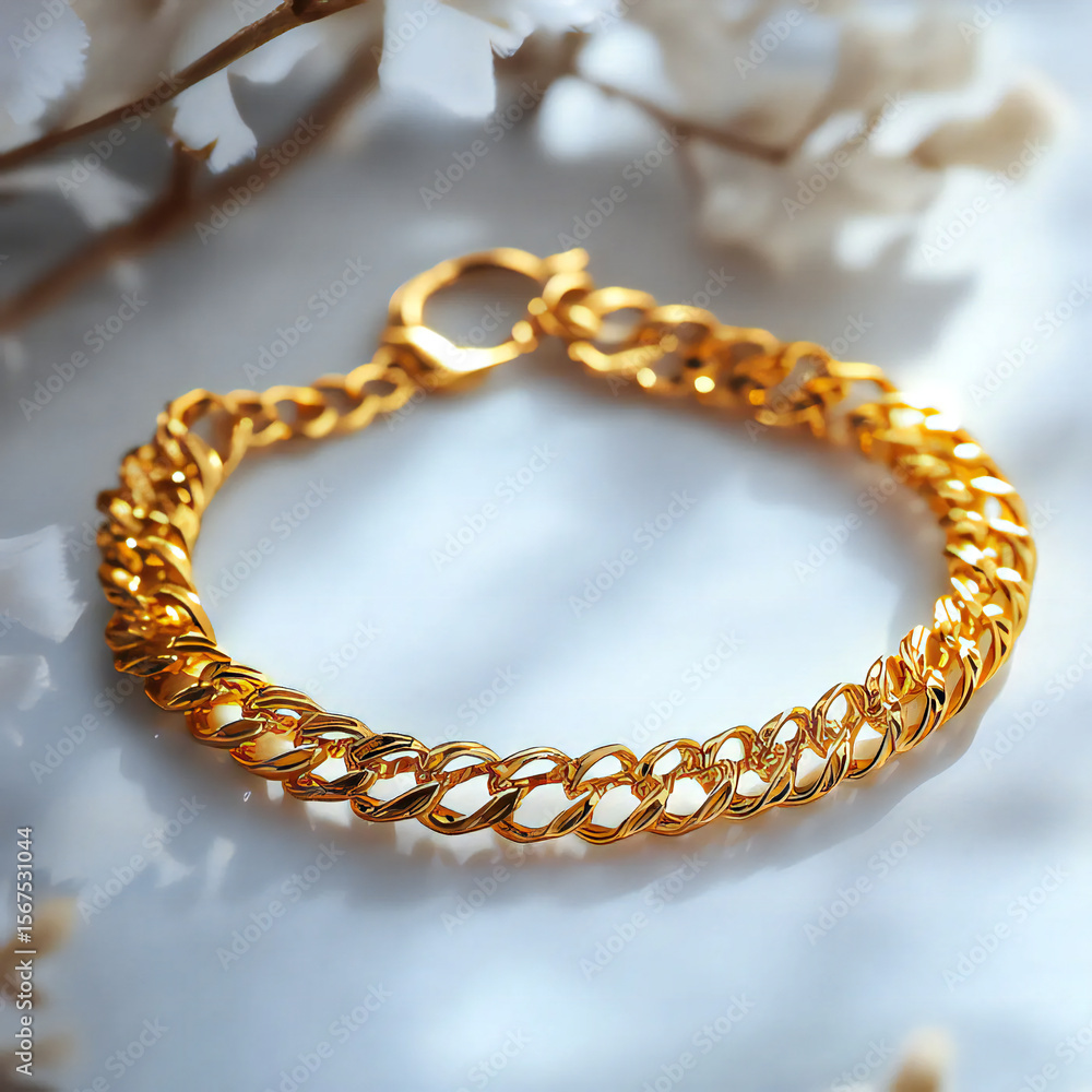 Obraz premium Ladies' Bracelets, 22-karat gold jewellery 