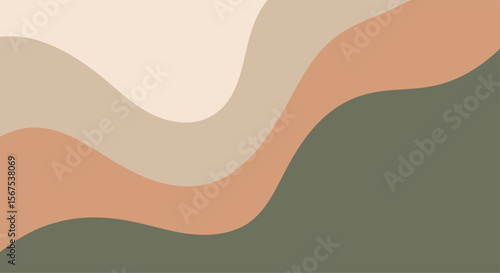 Earthy toned abstract background with flowing wave shapes and subtle curves