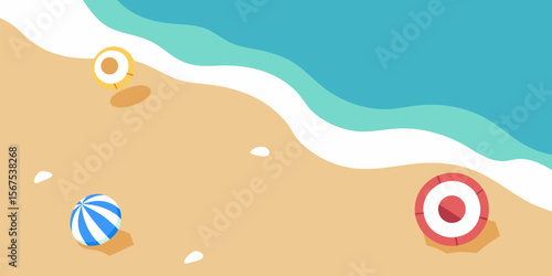 A Top Down View Of Waves Crashing On A Sandy Beach With Foamy And White Water