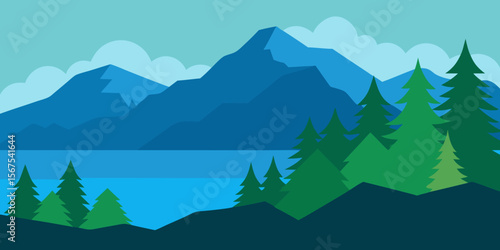 A Dense And Temperate Rainforest On The Side Of A Mountain With Lush Green Plants