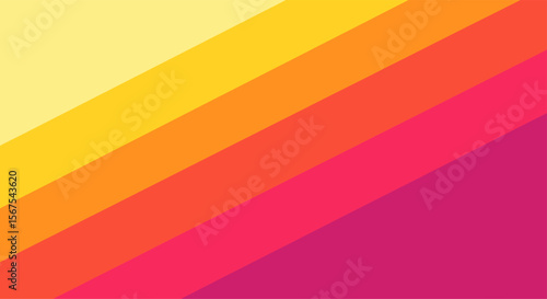 Warm color spectrum radiates bright energy across this layered diagonal background