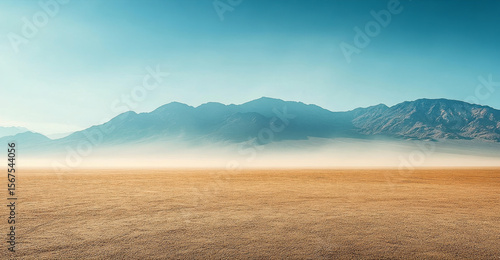 Outdoor Desert Gobi Natural Scenery Road Platform