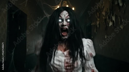 The terrifying ghost of a woman