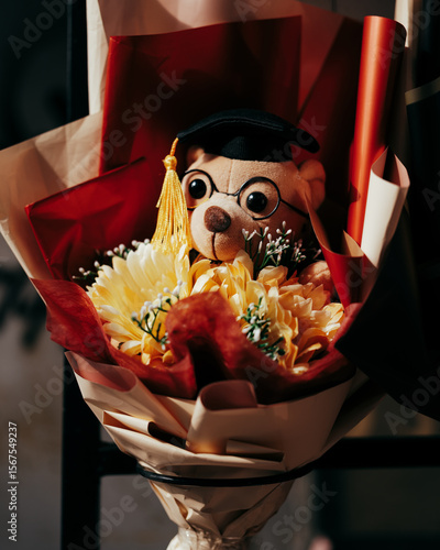 The graduation toy bear
