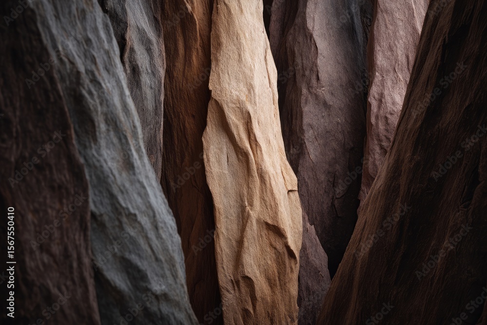 Obraz premium Rugged sandstone cliffs whisper ancient secrets of the Earth, perfect for introspective solitude on International Rock Day