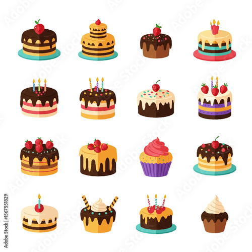 Delicious Birthday Cakes and Cupcakes A Collection of Sweet Treats