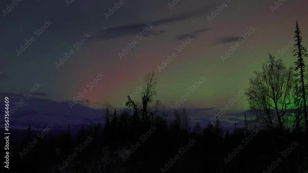 Aurora timelapse over Denali in Alaska Aurora timelapse over Denali in Alaska