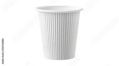 Wallpaper Mural Disposable Paper Cup for Hot or Cold Beverage Serving Isolated on White Background Torontodigital.ca