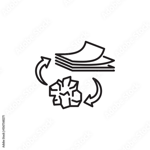 Recycling icon - Paper recycling