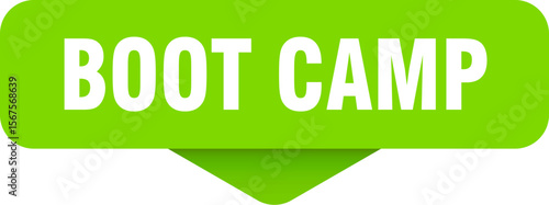 boot camp sticker. boot camp sign on transparent background