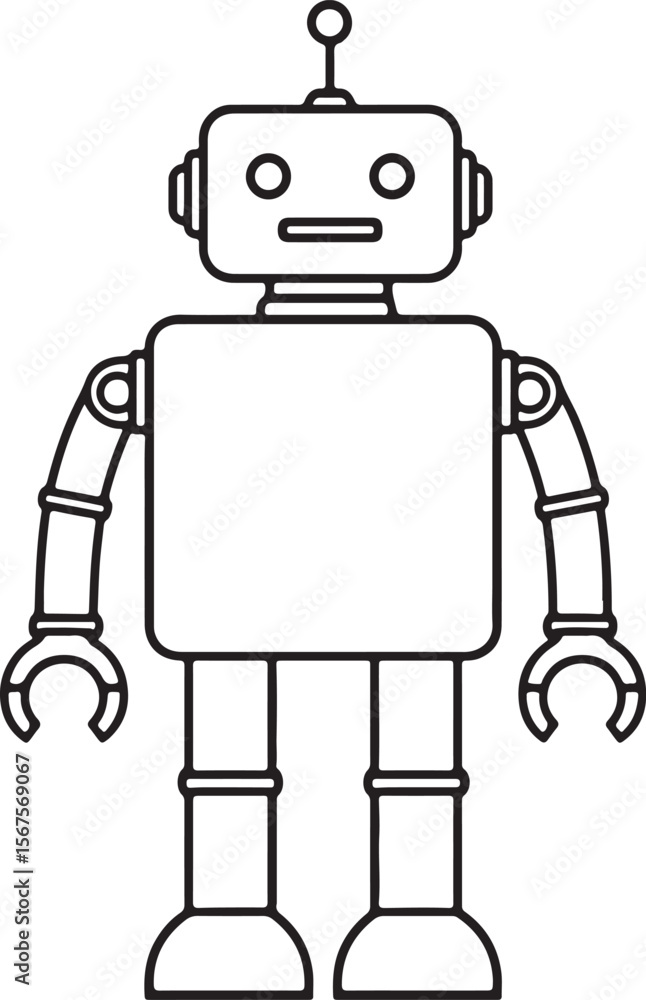 Funny cartoon robot holding a blank sign for your business advertising on a computer screen Funny cartoon robot holding a blank sign for your business advertising on a computer screen