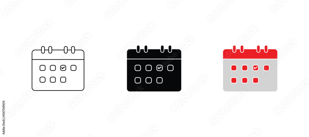 Weekly Calendar icon isolated on a white background. Vector illustration. Calender icon, Weekly Planner Icon calendar icon design. Weekly Calendar icon isolated on a white background. Vector illustration. Calender icon, Weekly Planner Icon calendar icon design.
