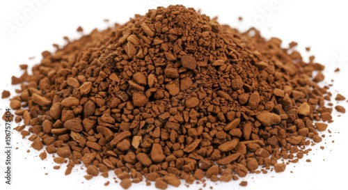Pile of ground coffee