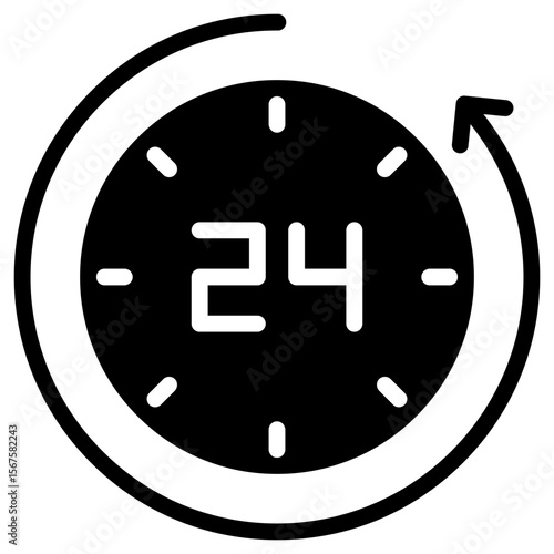 24 Hours Icon
