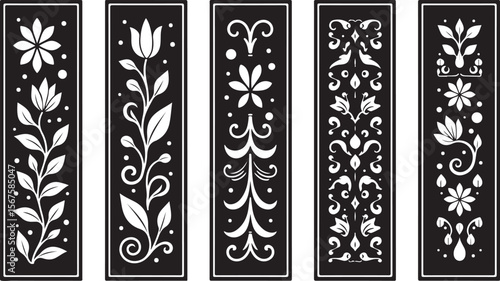 Elegant Laser-Cut Wedding Invitation Borders and Floral Patterns SVG Bundle | Cricut & Silhouette Compatible