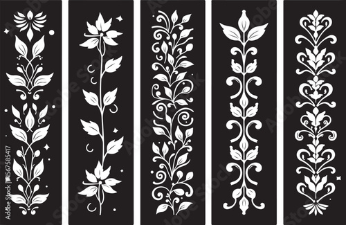 Elegant Laser-Cut Wedding Invitation Borders and Floral Patterns SVG Bundle | Cricut & Silhouette Compatible