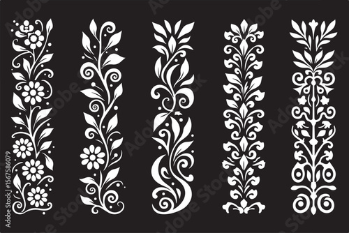 Elegant Laser-Cut Wedding Invitation Borders and Floral Patterns SVG Bundle | Cricut & Silhouette Compatible