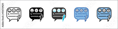 Feedback Icon Pack Multistyle Illustration