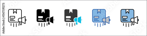 Product Launch Icon Pack Multistyle Illustration