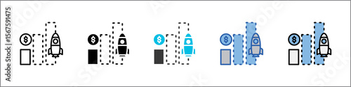 Start Up Icon Pack Multistyle Illustration
