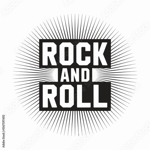 Rock and Roll festival poster. T-shirt graphics. Vector — Vector